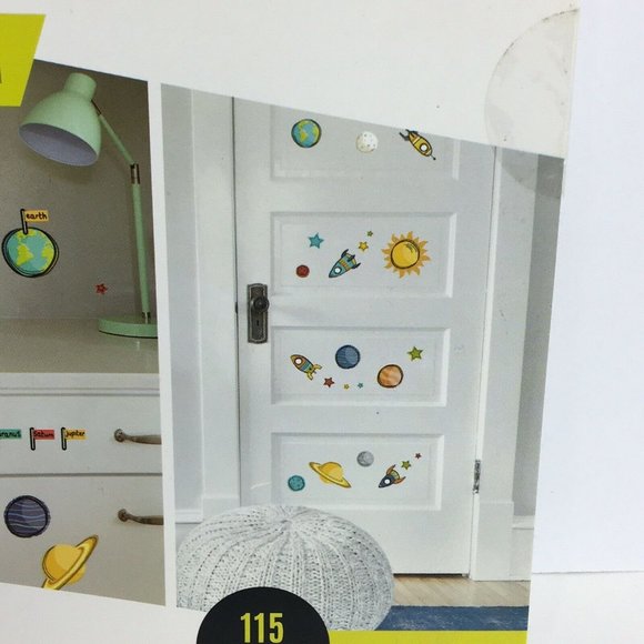 Paper Riot Co. Removable Decals Space Case Quick Stick 115 Decal Stickers New - Picture 3 of 12